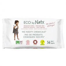 Органические салфетки Eco by Naty без запаха 56 шт